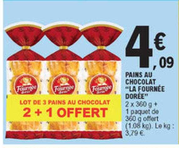 pains au chocolat "la fournée dorée"
