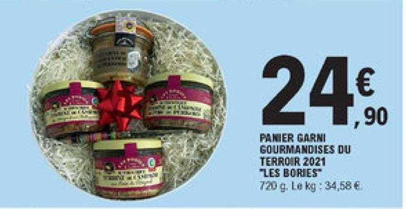 panier garni gourmandises du terroir 2021 "les bories"