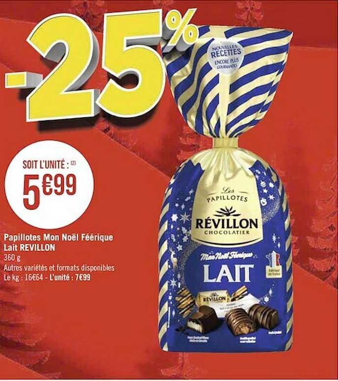 papillotes mon noël féérique lait révillon