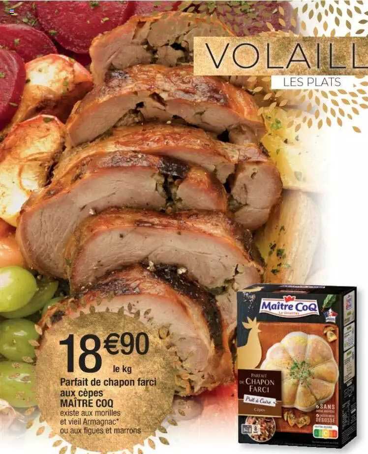 parfait de chapon farci aux cèpes maître coq