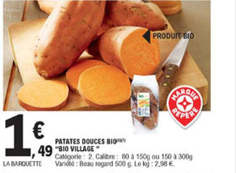 patates douces bio "bio village"