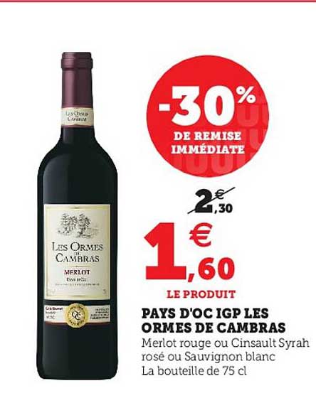 pays d'oc igp les ormes de cambras