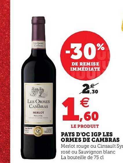 pays d'oc igp les ormes de cambras