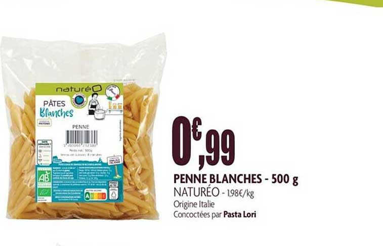 Penne Blanches - 500 G