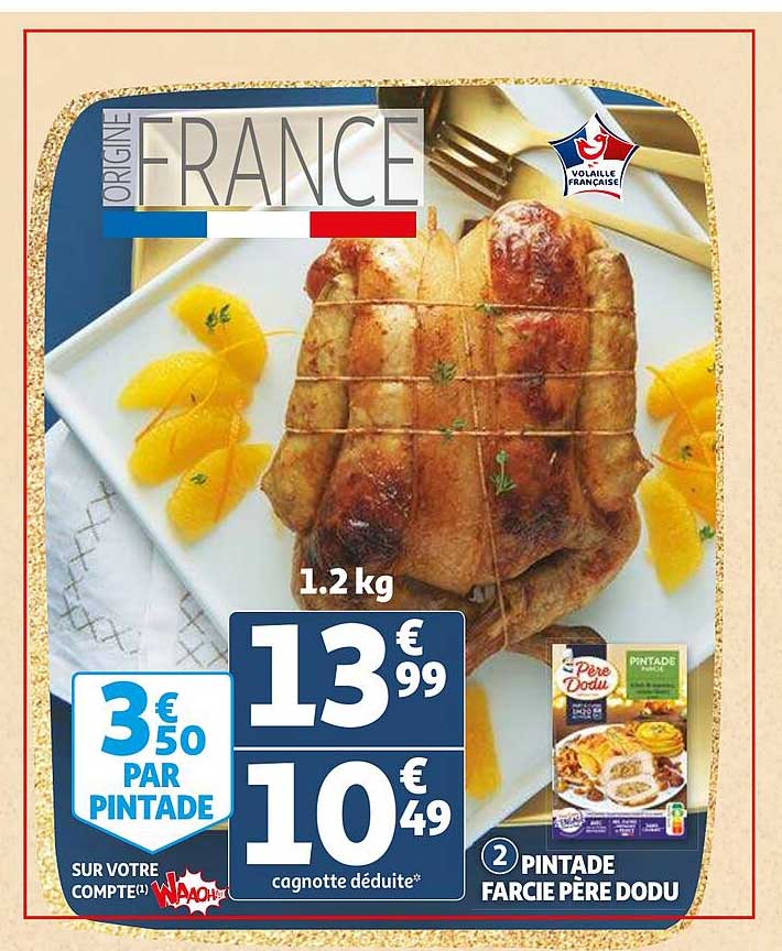 pintade farcie père dodu