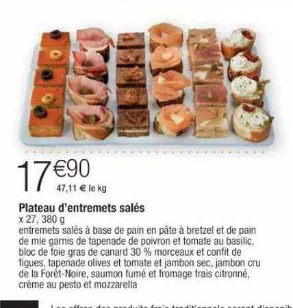 Plateau D'entremets Salés