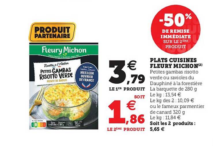 plats cuisinés fleury michon