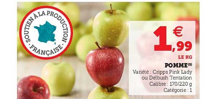 Pomme Cripps Pink Lady Ou Delbush Tentation