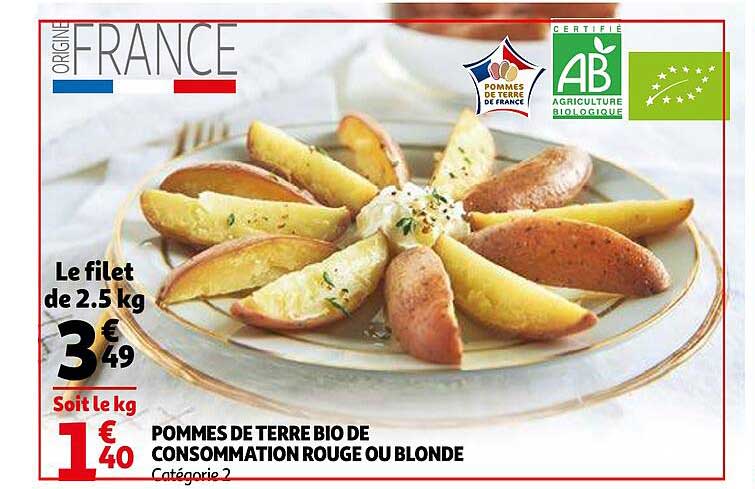 Pommes De Terre Bio De Consommation Rouge Ou Blonde