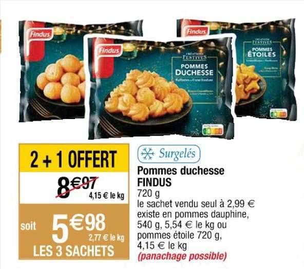 Pommes Duchesse Findus