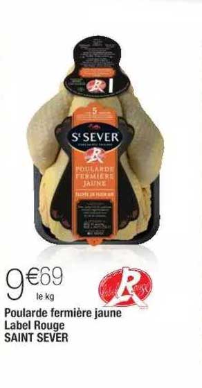 poularde fermière jaune label rouge saint sever