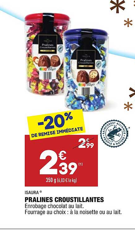 pralines croustillantes isaura