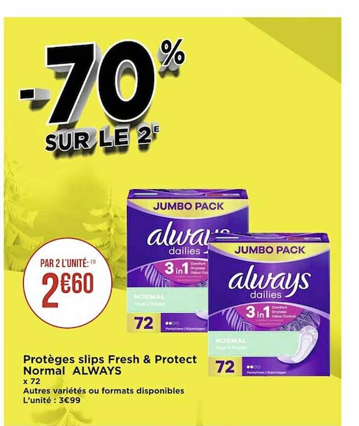 Protèges Slips Fresh & Protect Normal Always