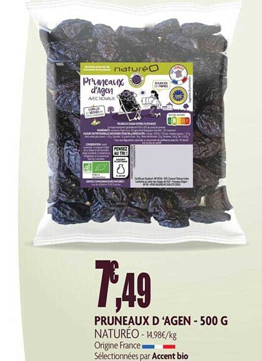 pruneaux d'agen - 500g