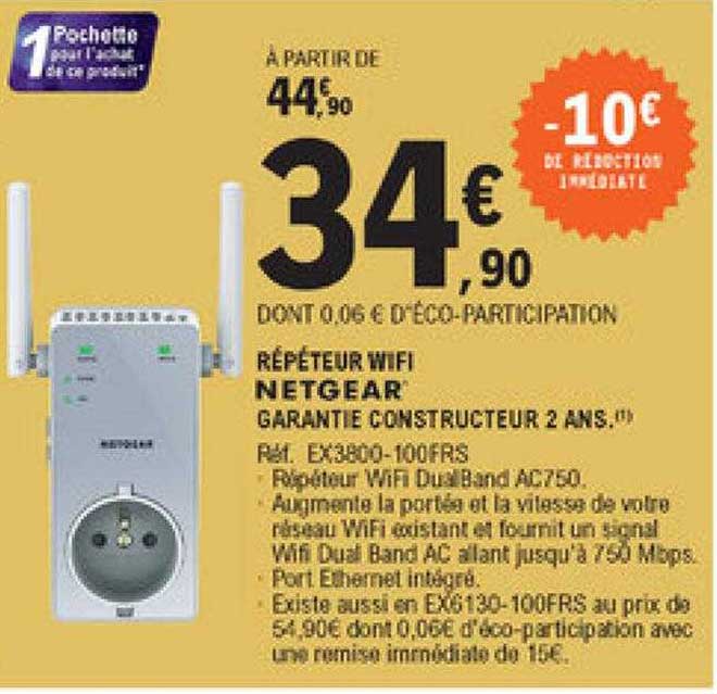 Répéteur Wifi Netgear