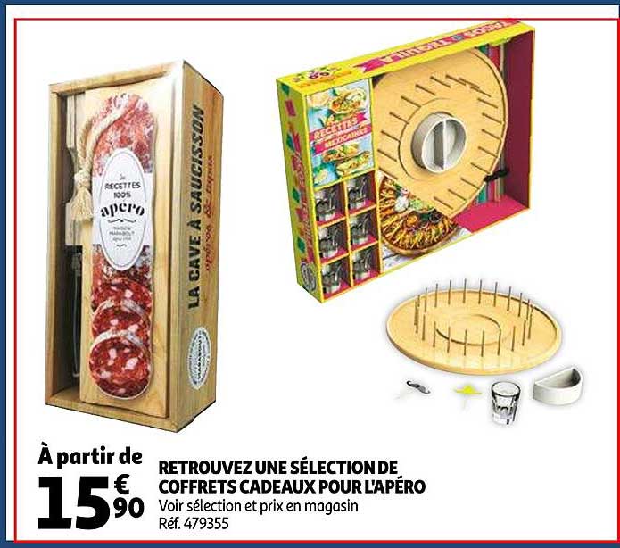 retrouvez une sélection de coffret cadeaux pour l'apéro