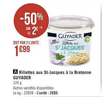 rillettes aux st-jacques à la bretonne guyader