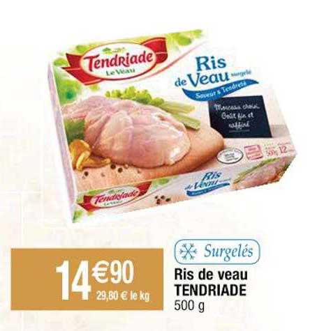 ris de veau tendriade