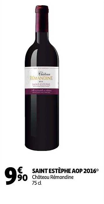 saint estèphe aop 2016 château rémandine