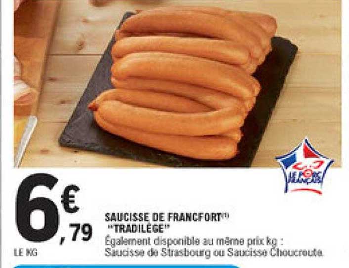 saucisse de francfort "tradilège"