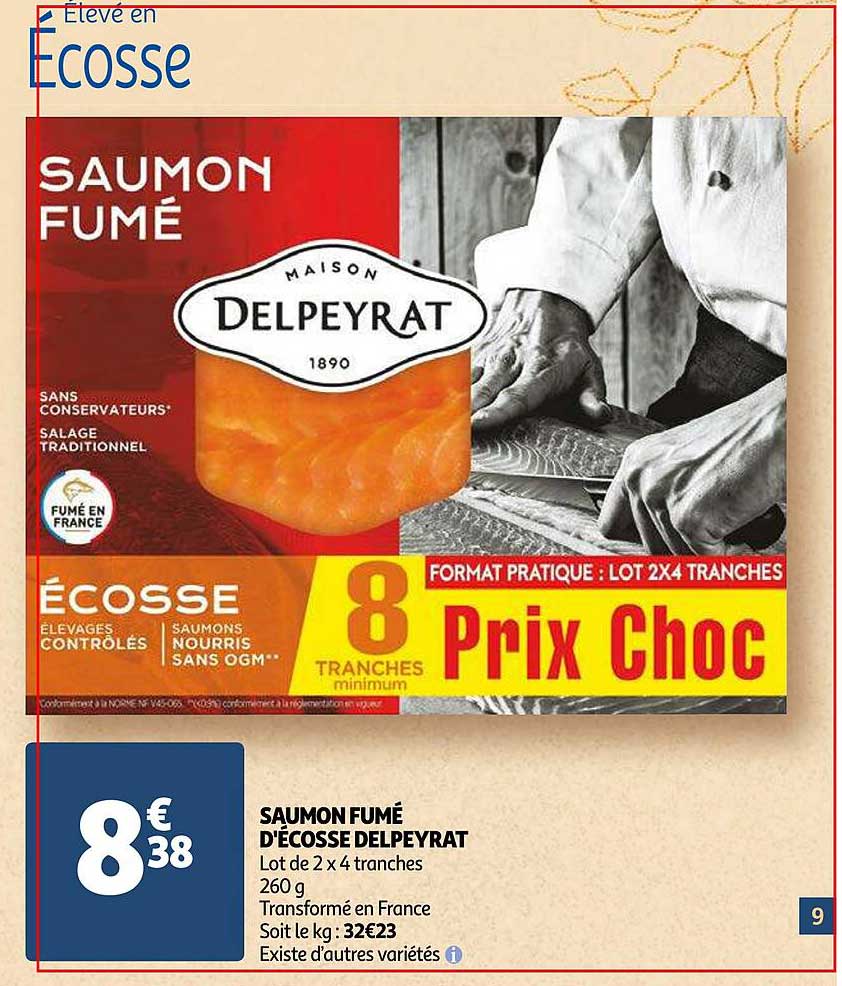 Saumon Fumé D'écosse Delpeyrat