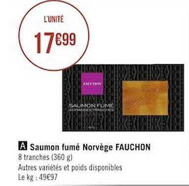 saumon fumé norvège fauchon