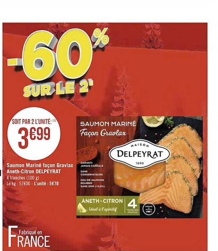 saumon mariné façon gravlax aneth-citron delpeyrat