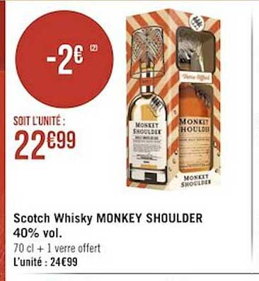 scotch whisky monkey shoulder 40% vol.