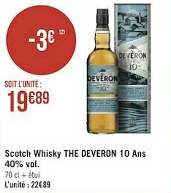 scotch whisky the deveron 10 ans 40% vol.