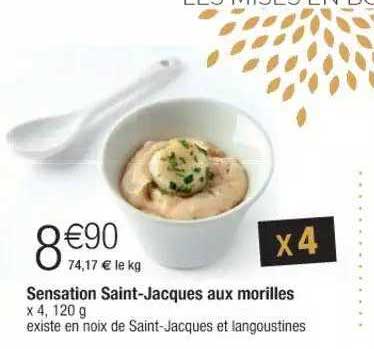 sensation saint-jacques aux morilles