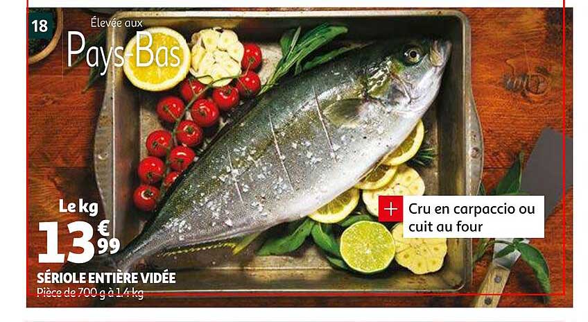 sériole entière vidée