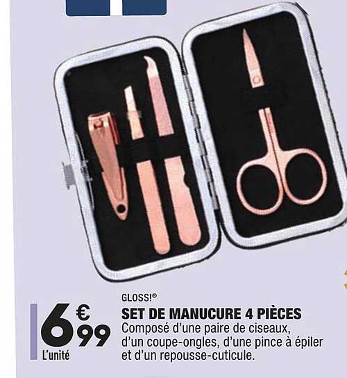 set de manucure 4 pièces gloss!