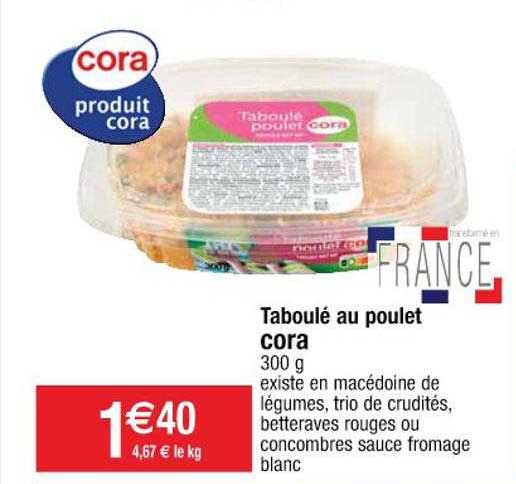 Taboulé Au Poulet Cora