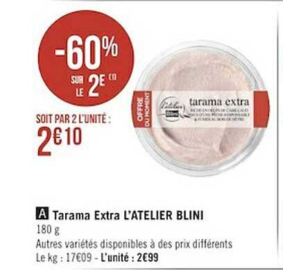 tarama extra l'atelier blini
