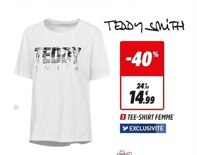 tee-shirt femme teddy smith