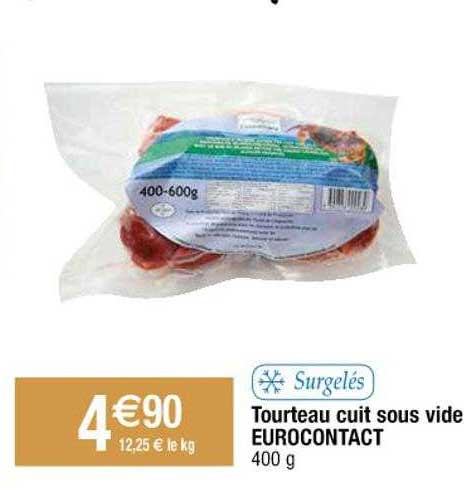 tourteau cuit sous vide eurocontact