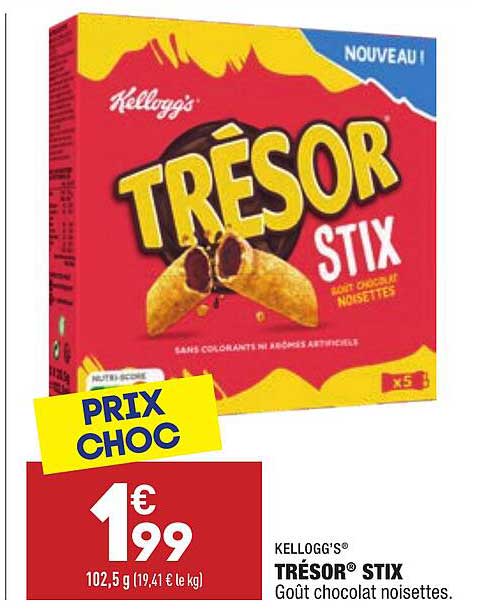 trésor stix kellogg's