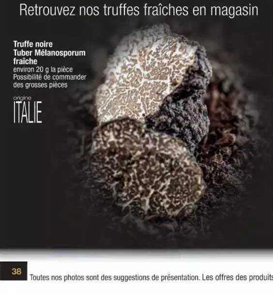 truffe noire tuber mélanosporum fraîche