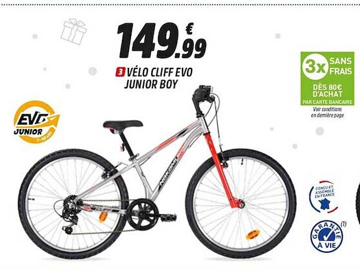 vélo cliff evo junior boy
