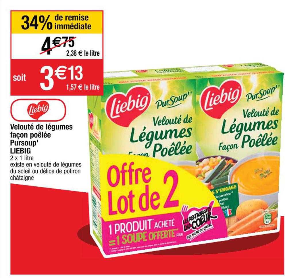 velouté de légumes façon poêlée pursoup' liebig