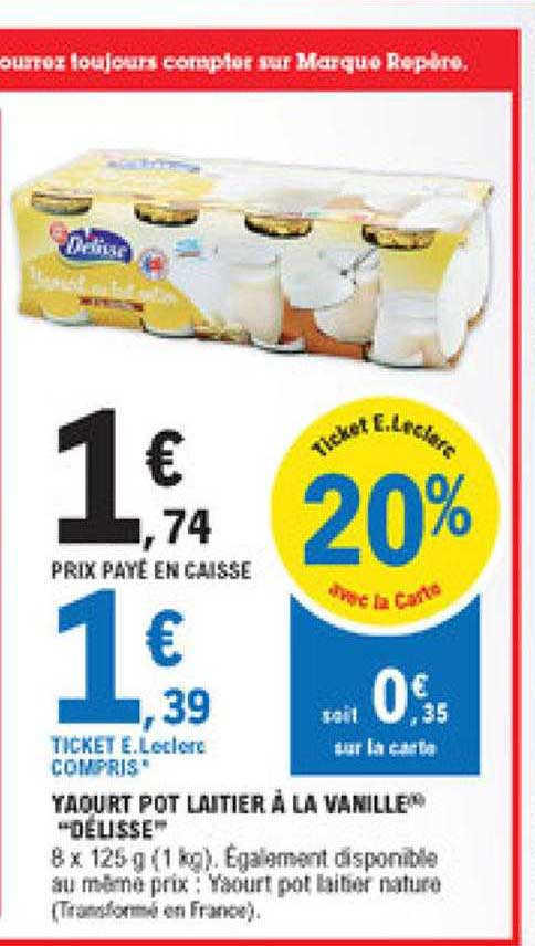 Yaourt Pot Laitier à La Vanille "délisse"