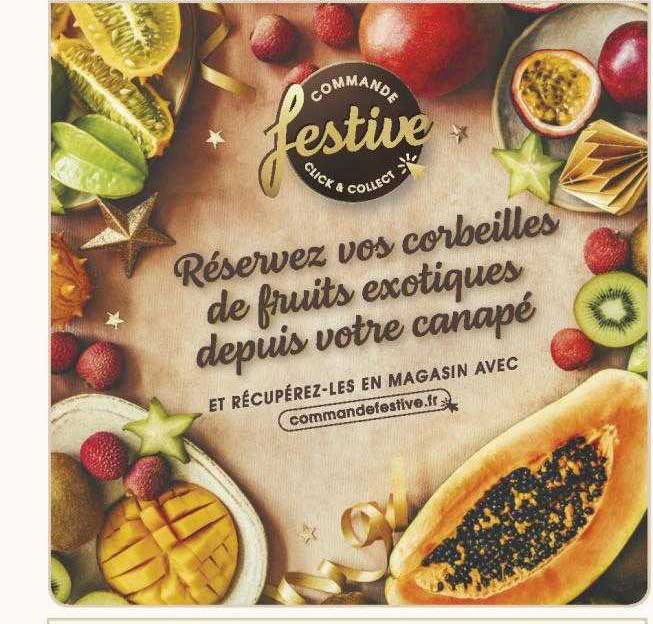 corbeilles de fruits exotiques