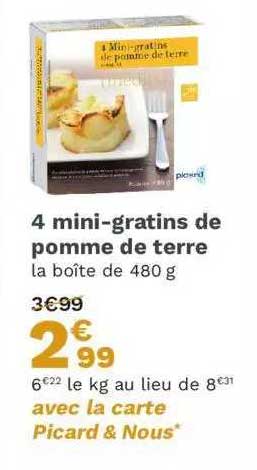 4 mini-gratins de pomme de terre