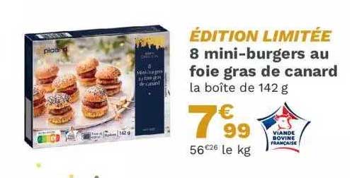 8 mini-burgers au foie gras de canard