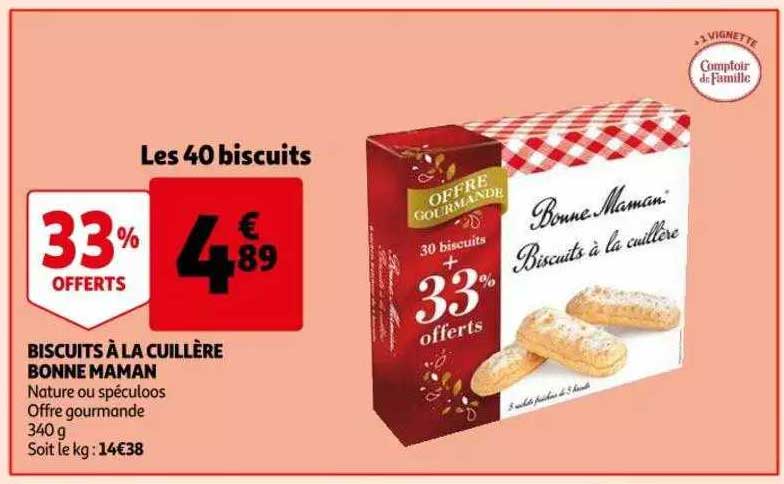 biscuits à la cuillère bonne maman