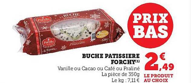 bûche pâtissière forchy