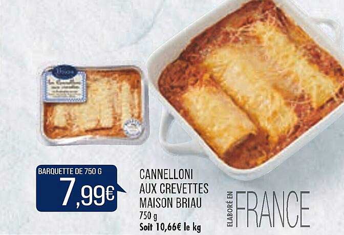 Cannelloni Aux Crevettes Maison Briau