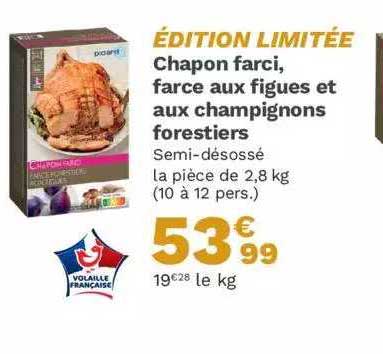Chapon Farci, Farce Aux Figues Et Aux Champignons Forestiers