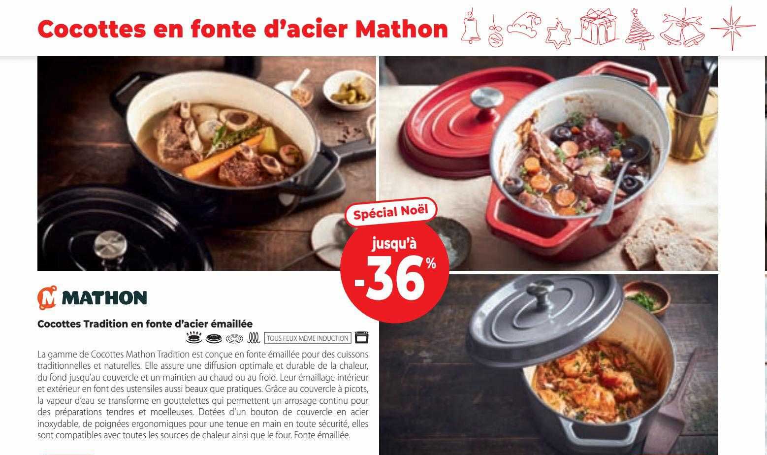 cocottes tradition en fonte d'acier émaillée