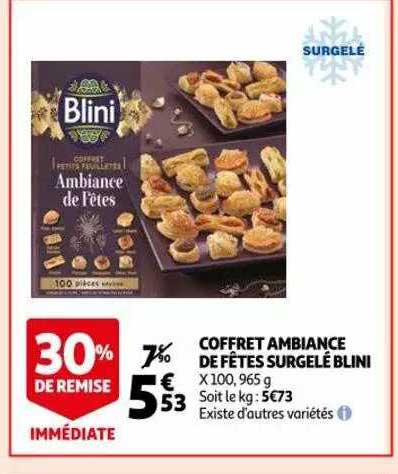 Coffret Ambiance De Fêtes Surgelé Blini